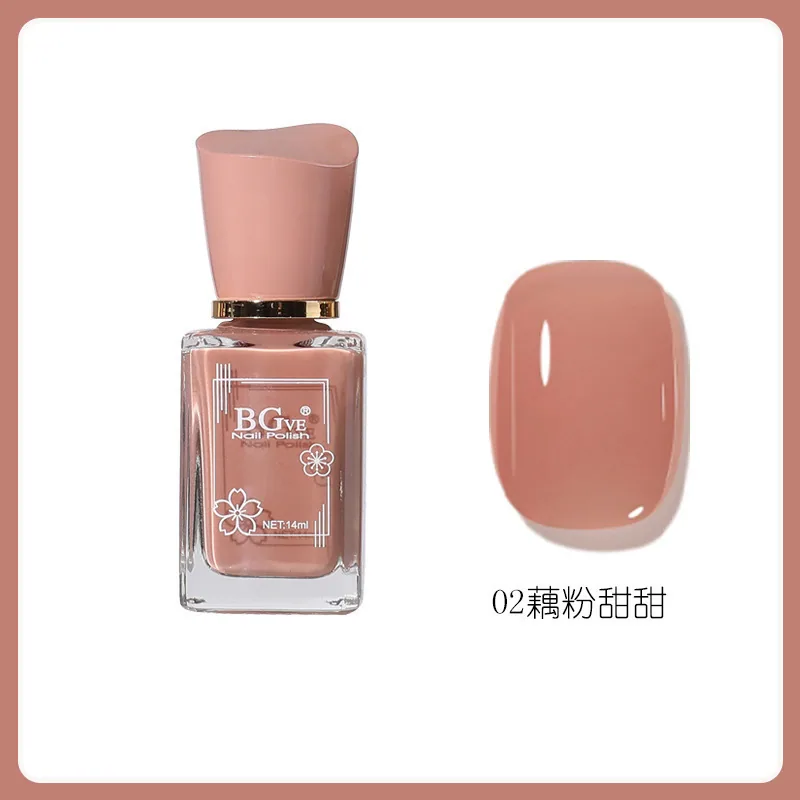Nail polish-free microglue oily fragrance nail polish is long-lasting and quick-drying, nude color is not peelable, nude color f 2