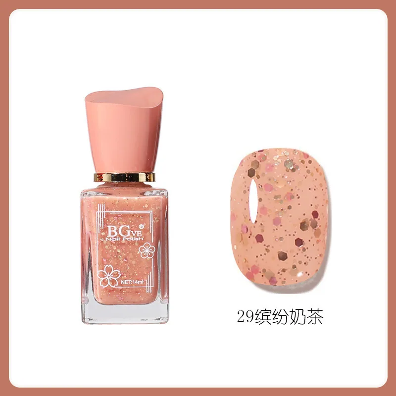 Nail polish-free microglue oily fragrance nail polish is long-lasting and quick-drying, nude color is not peelable, nude color f 29