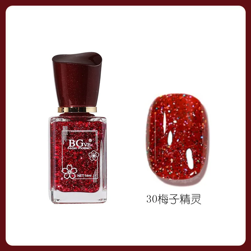 Nail polish-free microglue oily fragrance nail polish is long-lasting and quick-drying, nude color is not peelable, nude color f 30