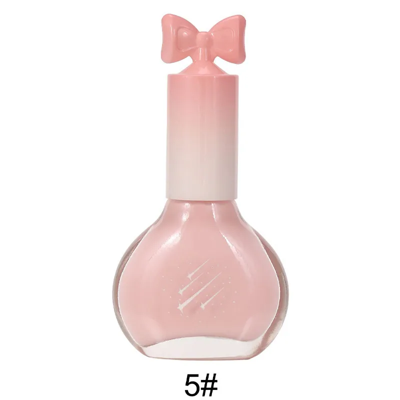 Nail polish, no-bake, quick-drying, non-peelable, nude sequins, bottom oil sealing layer, burgundy, cherries, oily nail polish w 5