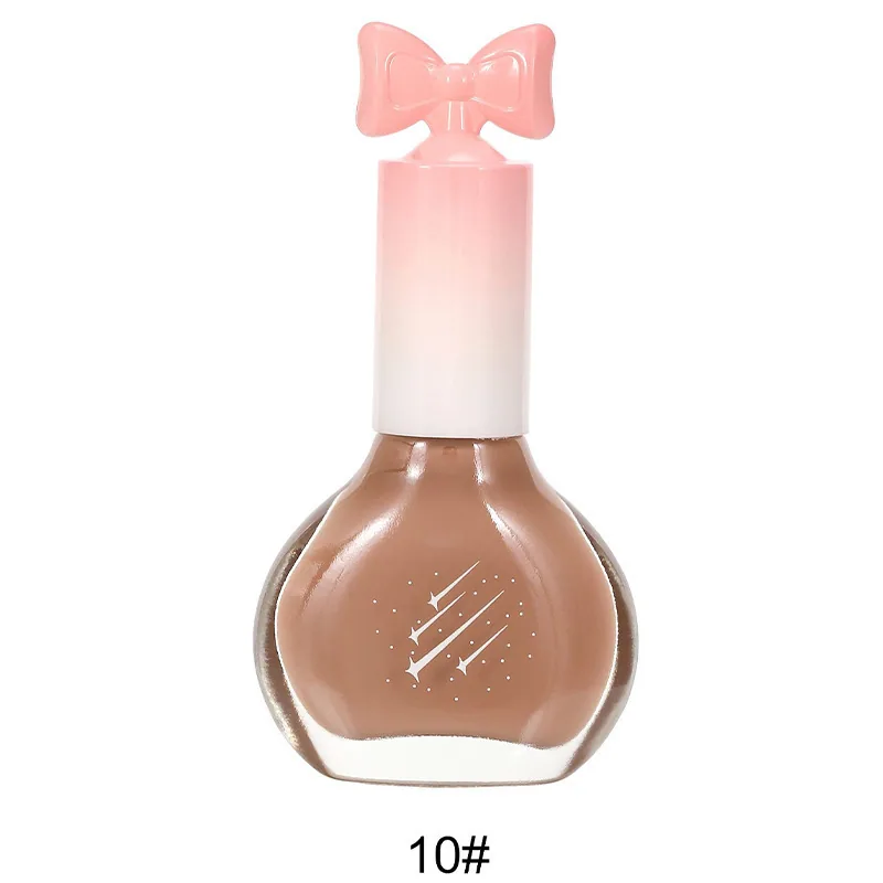 Nail polish, no-bake, quick-drying, non-peelable, nude sequins, bottom oil sealing layer, burgundy, cherries, oily nail polish w 10