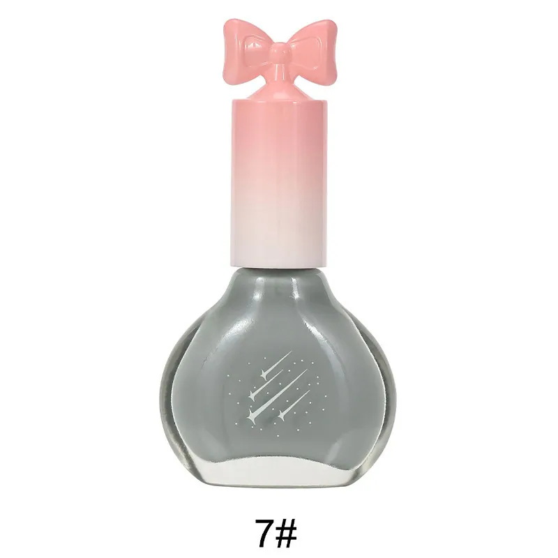 Nail polish, no-bake, quick-drying, non-peelable, nude sequins, bottom oil sealing layer, burgundy, cherries, oily nail polish w 7