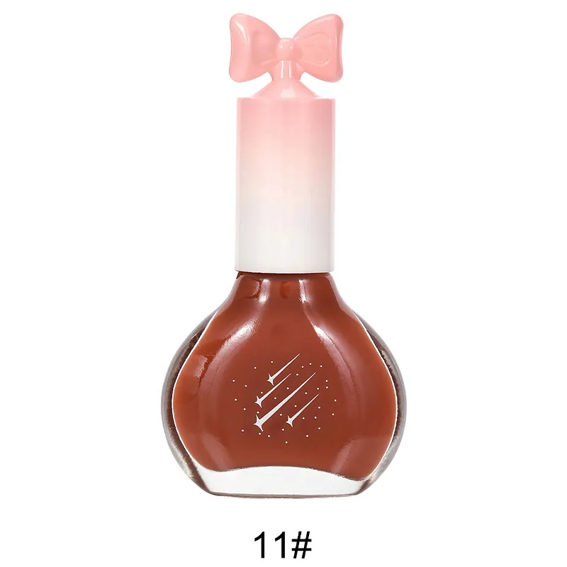Nail polish, no-bake, quick-drying, non-peelable, nude sequins, bottom oil sealing layer, burgundy, cherries, oily nail polish w 11