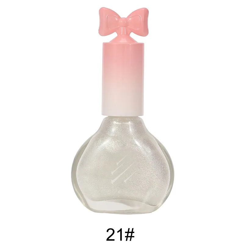 Nail polish, no-bake, quick-drying, non-peelable, nude sequins, bottom oil sealing layer, burgundy, cherries, oily nail polish w 21