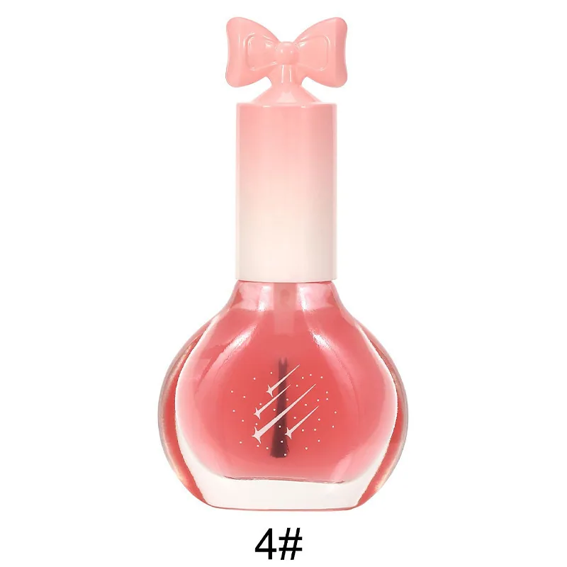 Nail polish, no-bake, quick-drying, non-peelable, nude sequins, bottom oil sealing layer, burgundy, cherries, oily nail polish w 4