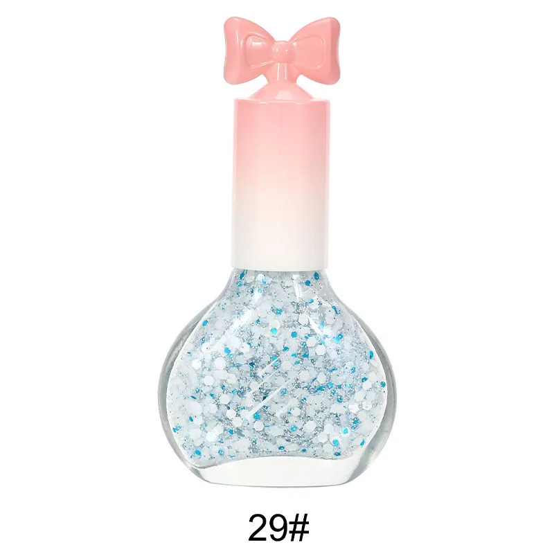 Nail polish, no-bake, quick-drying, non-peelable, nude sequins, bottom oil sealing layer, burgundy, cherries, oily nail polish w 29