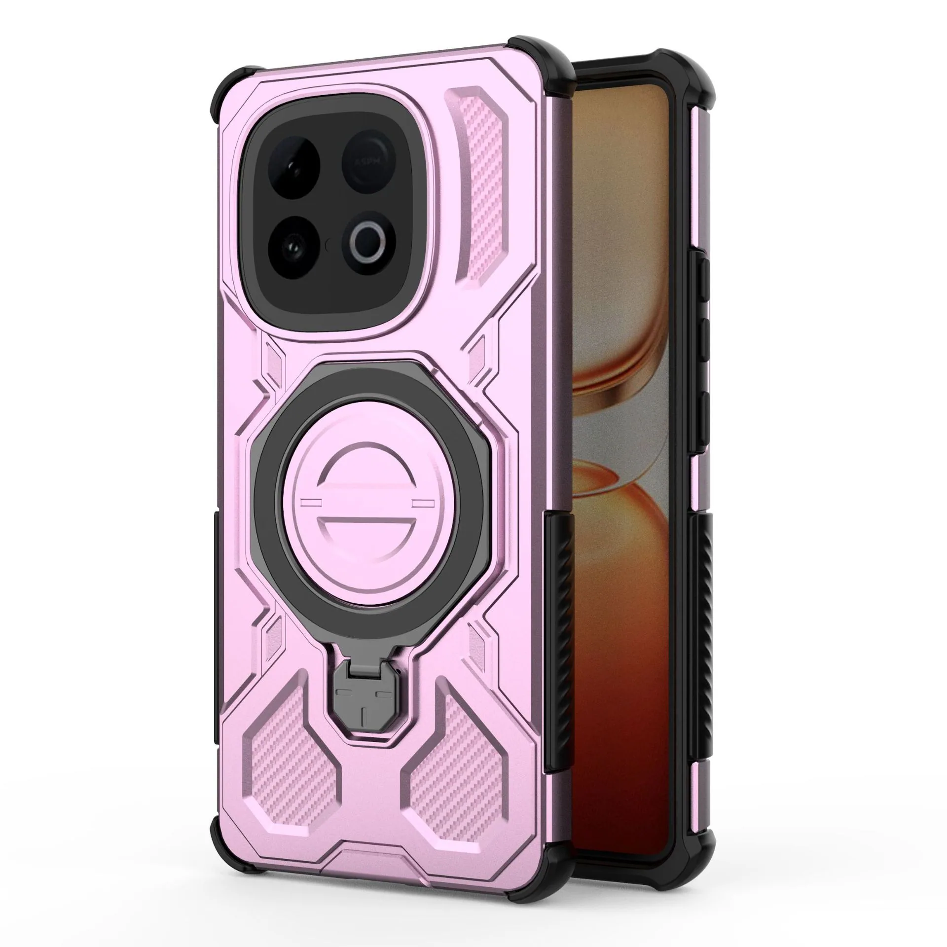 قابل استفاده برای VIVO V60 J-20 حلقه محافظ 360 درجه قاب ضد موبایل مغناطیسی VIVO V60 5
