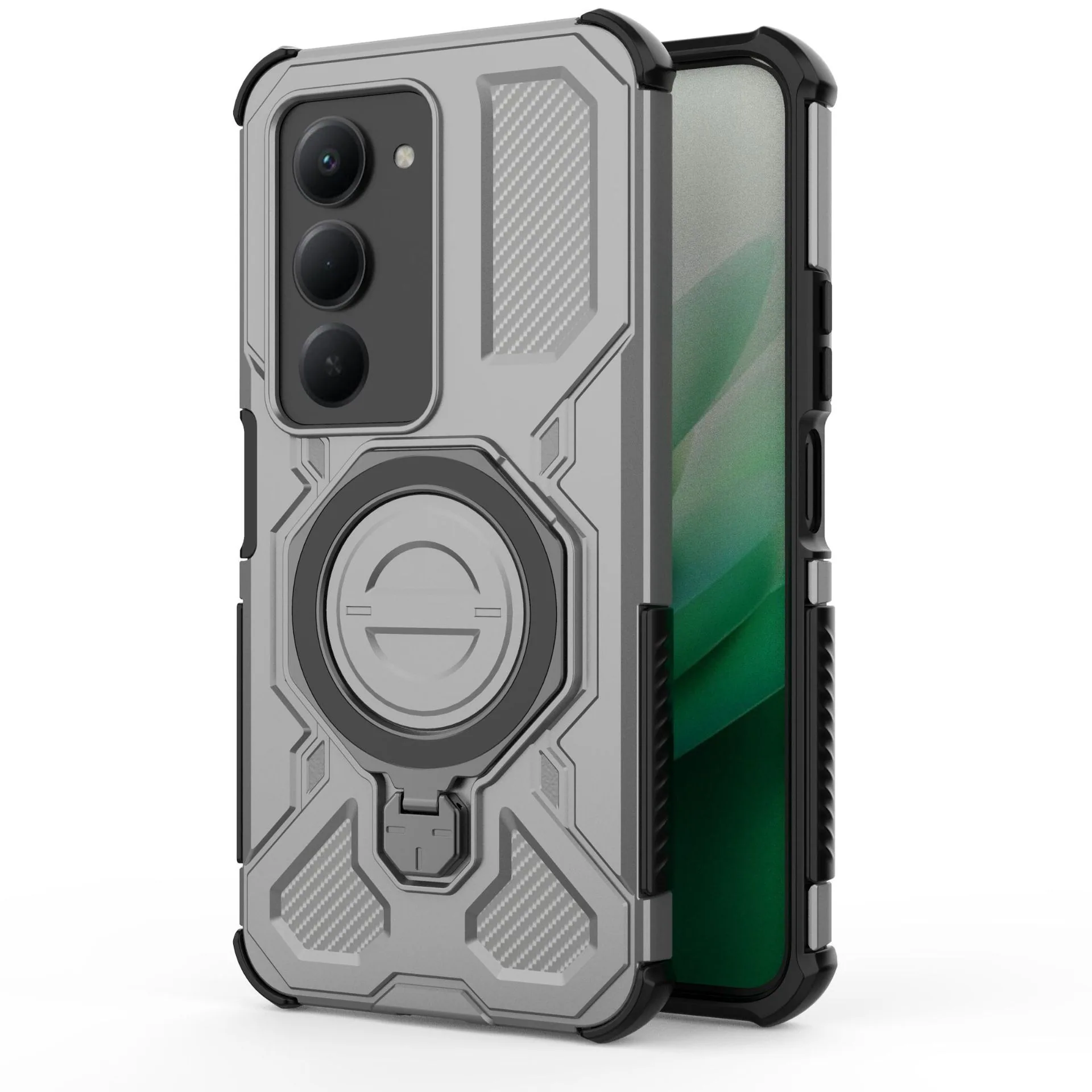 Applicable to Redmi 15 European version of J-20 ring 360-degree protective case Redmi 15 size 171 ring magnetic model 3