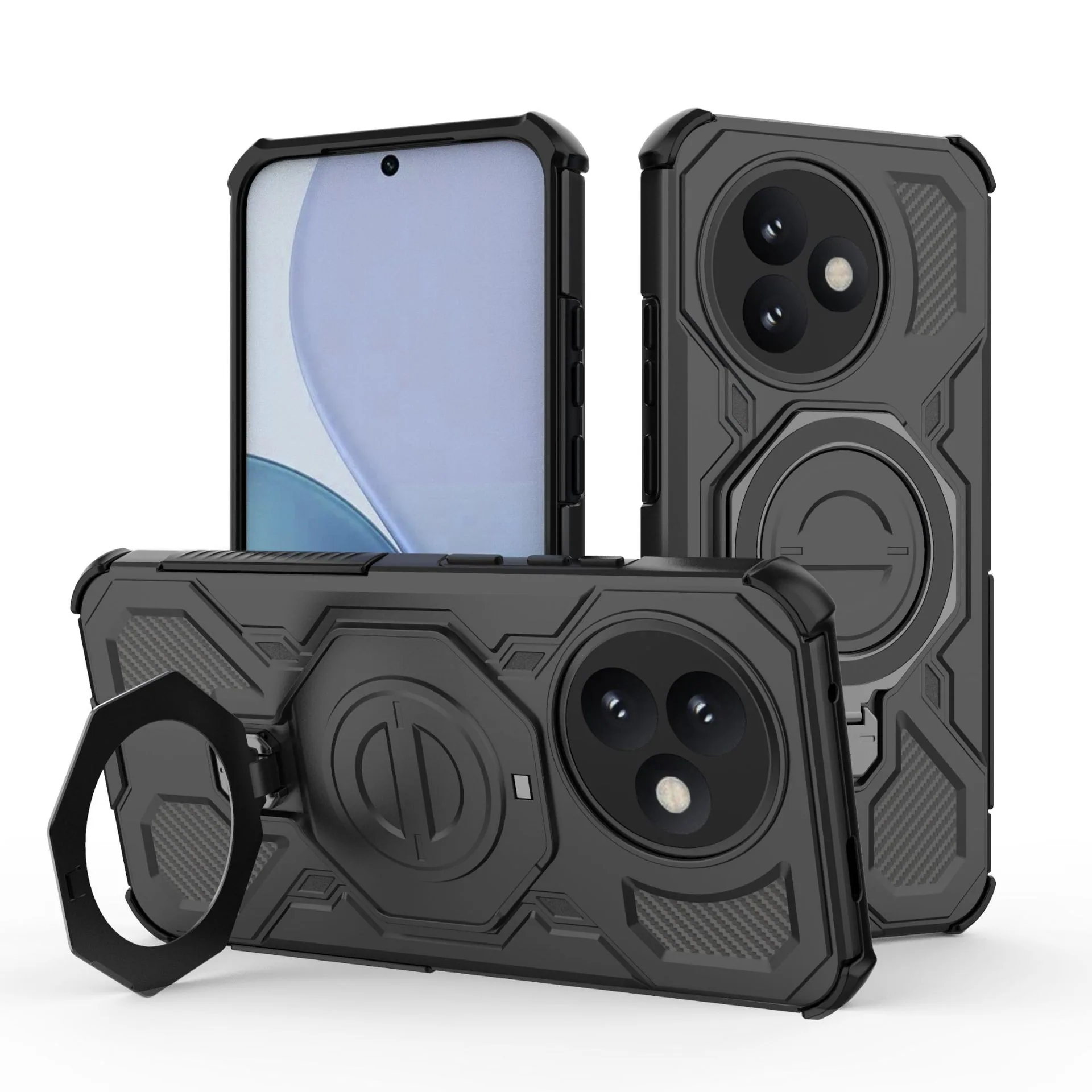 Applicable to Redmi K80ultra J20 ring 360-degree protective case Redmi K80 Extreme Edition ring magnetic attraction model