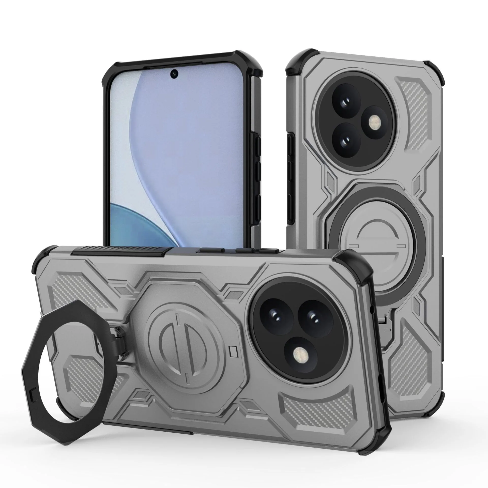 Applicable to Redmi K80ultra J20 ring 360-degree protective case Redmi K80 Extreme Edition ring magnetic attraction model 3