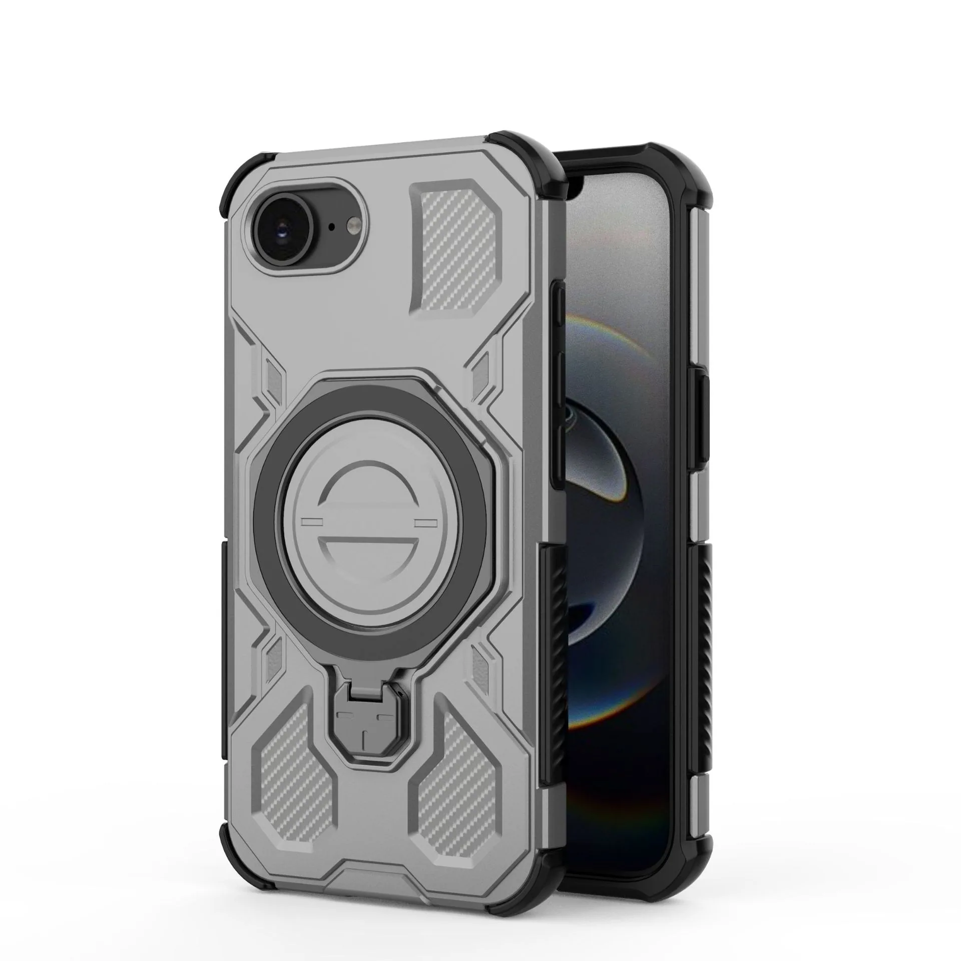 Sui for iPhone 16E J-20 ring 360 degree protective case, iPhone 16E J-20 anti phone case 3