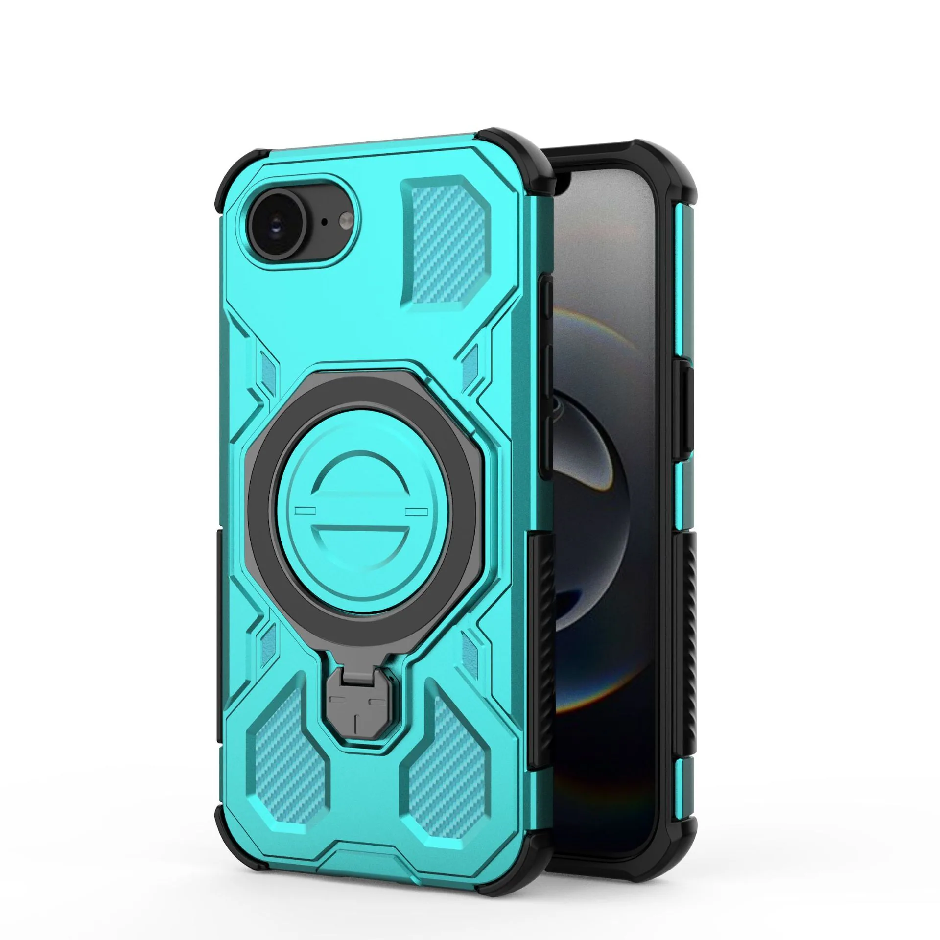 Sui for iPhone 16E J-20 ring 360 degree protective case, iPhone 16E J-20 anti phone case 4