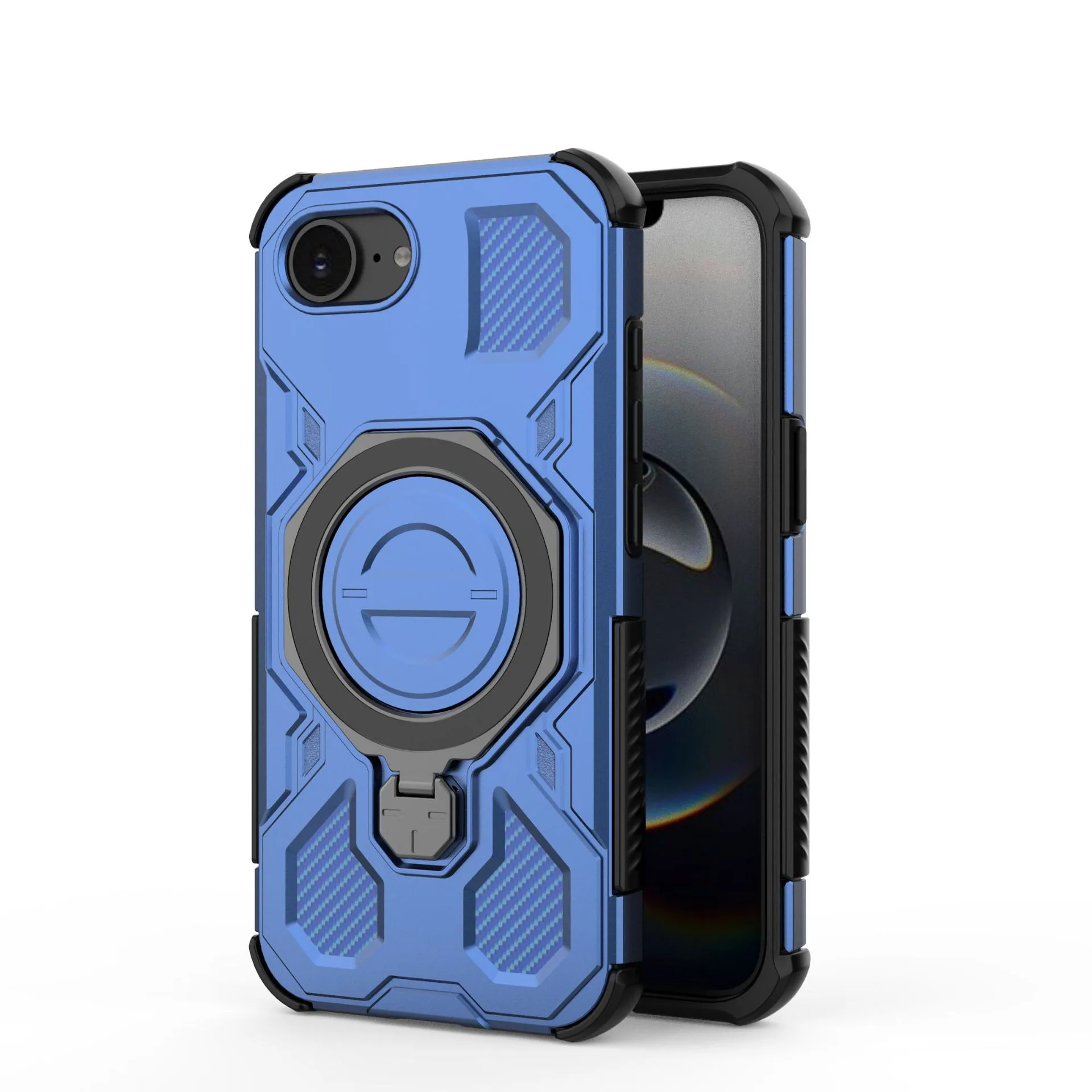 Sui for iPhone 16E J-20 ring 360 degree protective case, iPhone 16E J-20 anti phone case 2