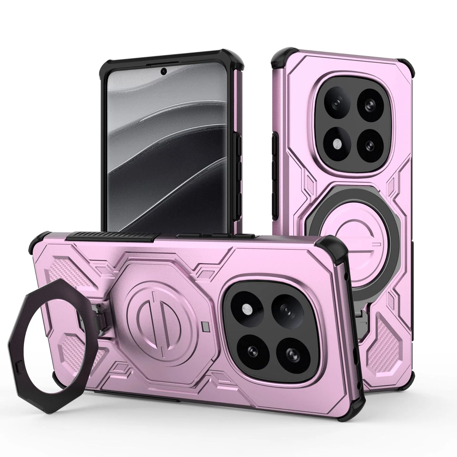 Applicable to Redmi Note14Pro Plus J20 ring 360-degree protective case Redmi Note14Pro Plus 5