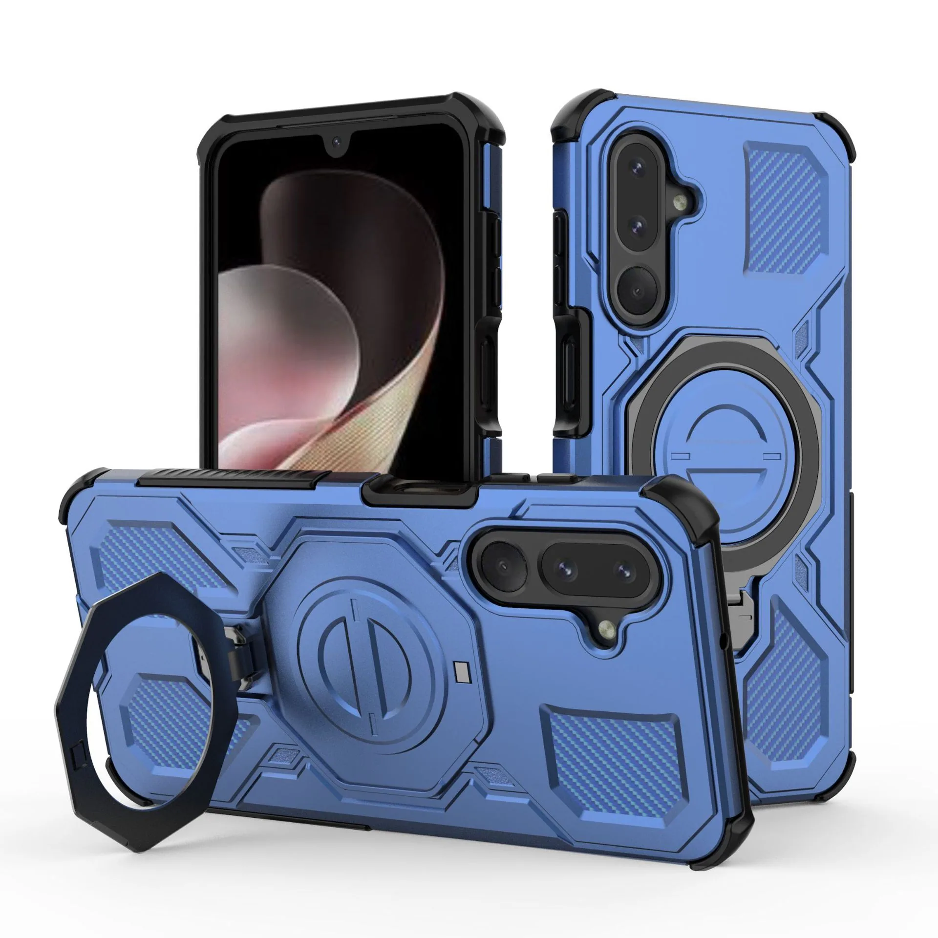 Applicable to Samsung M36-J20 ring 360-degree protective case Samsung M36 magnetic anti- case 2