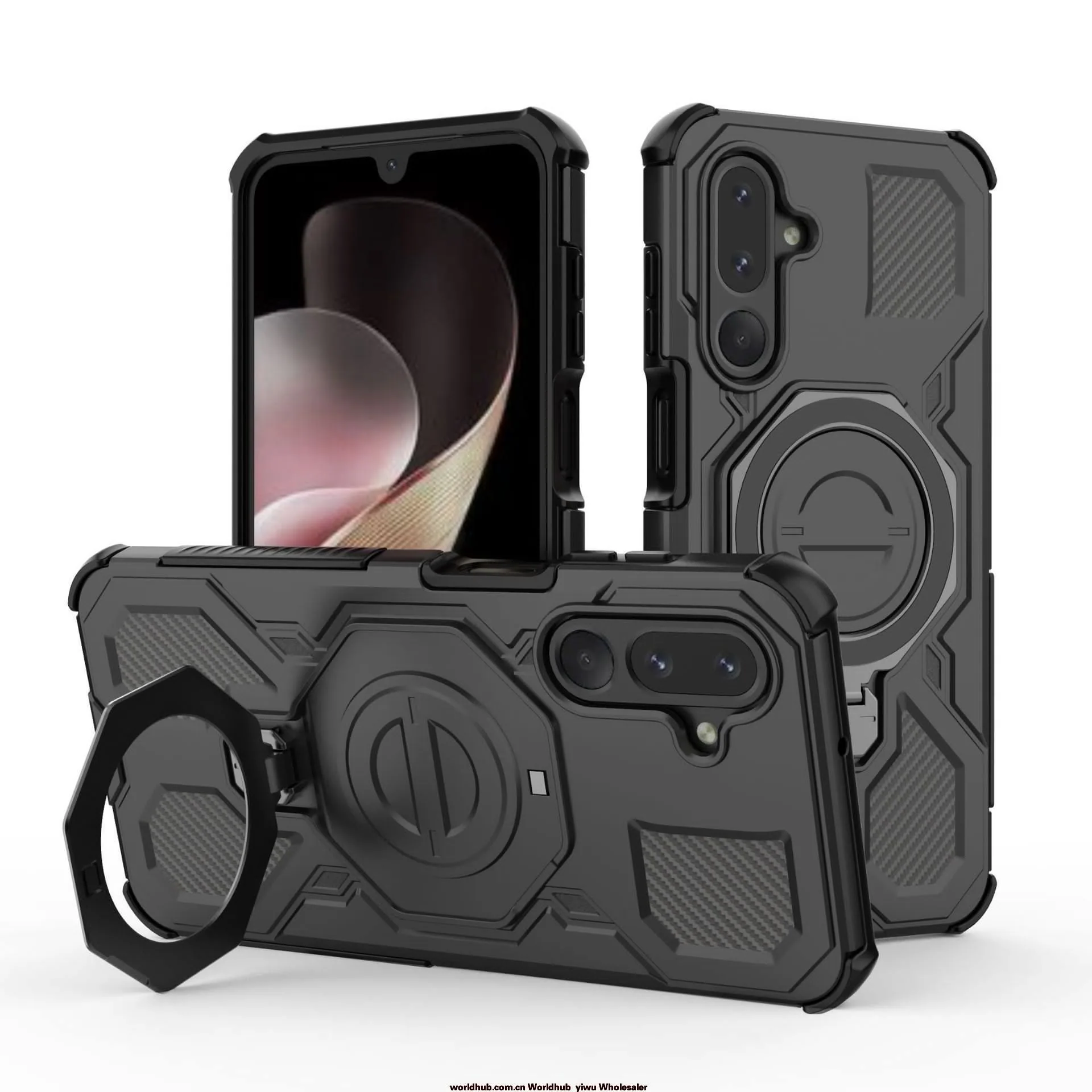 قابل استفاده روی قاب محافظ 360 درجه حلقه سامسونگ M36-J20 Samsung M36 ضد قاب مغناطیسی