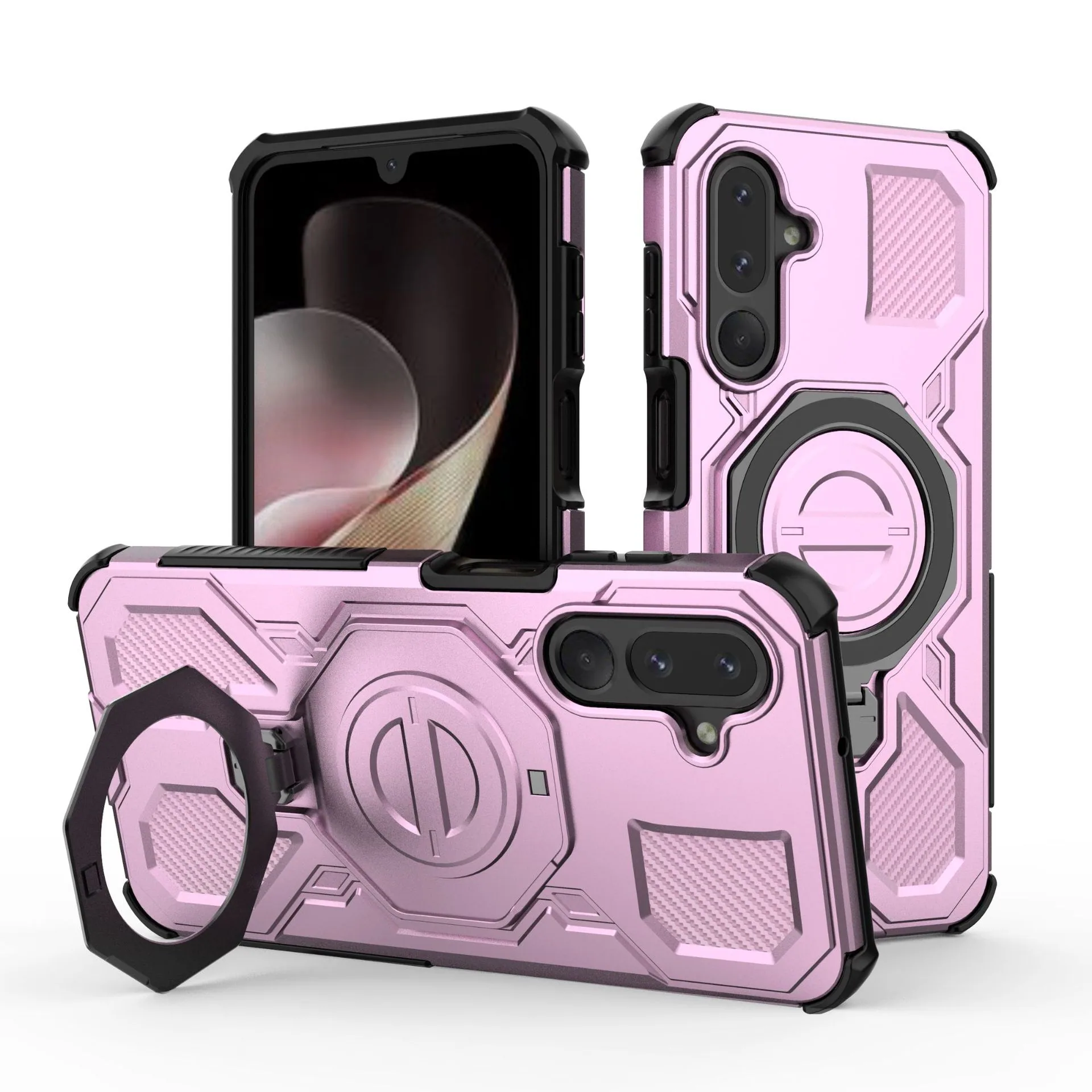 Applicable to Samsung M36-J20 ring 360-degree protective case Samsung M36 magnetic anti- case 5
