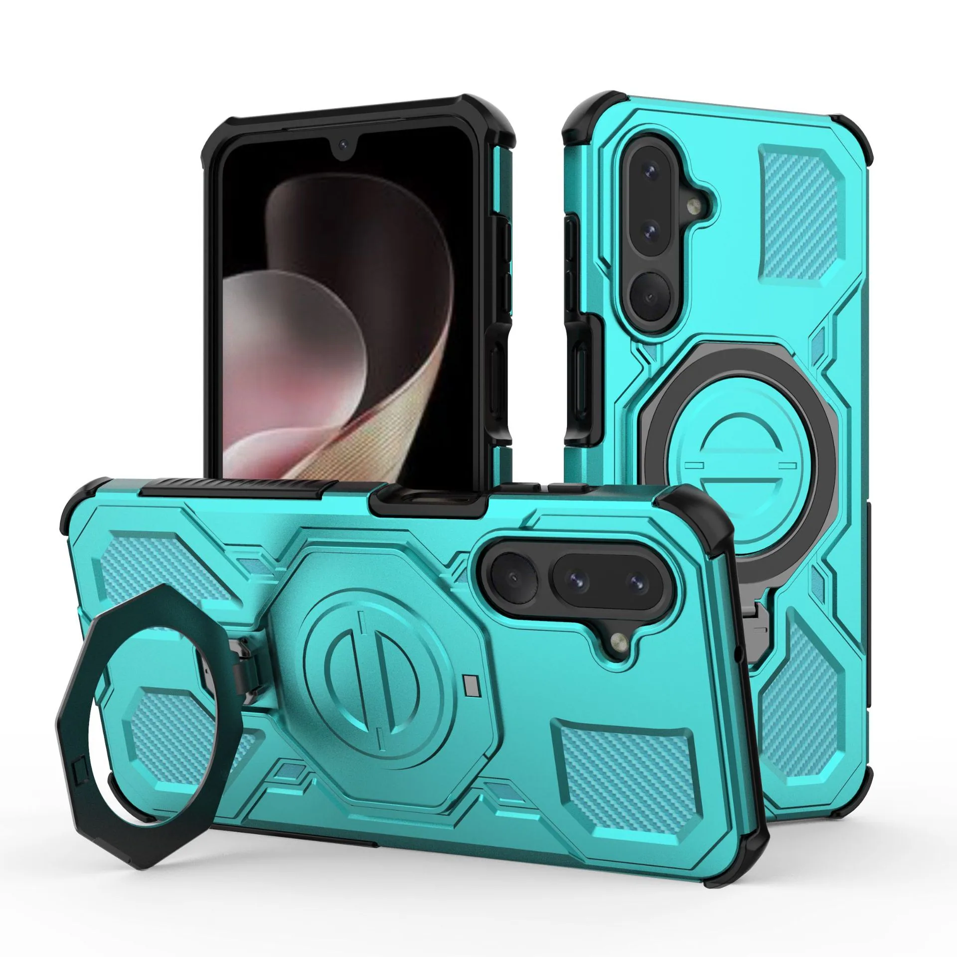 Applicable to Samsung M36-J20 ring 360-degree protective case Samsung M36 magnetic anti- case 4