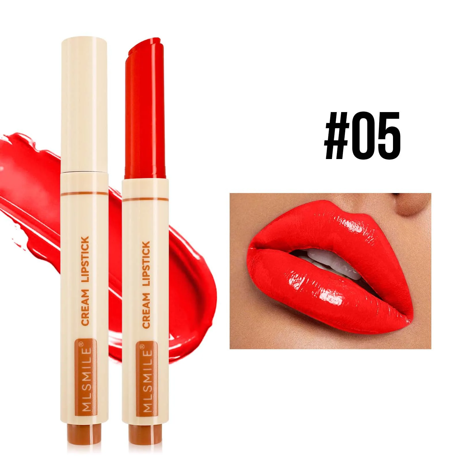 makeup 6 colors press lipstick pen solid lip honey jelly lip lightening lip lines moisturizing moisturizing lipstick wholesale 5