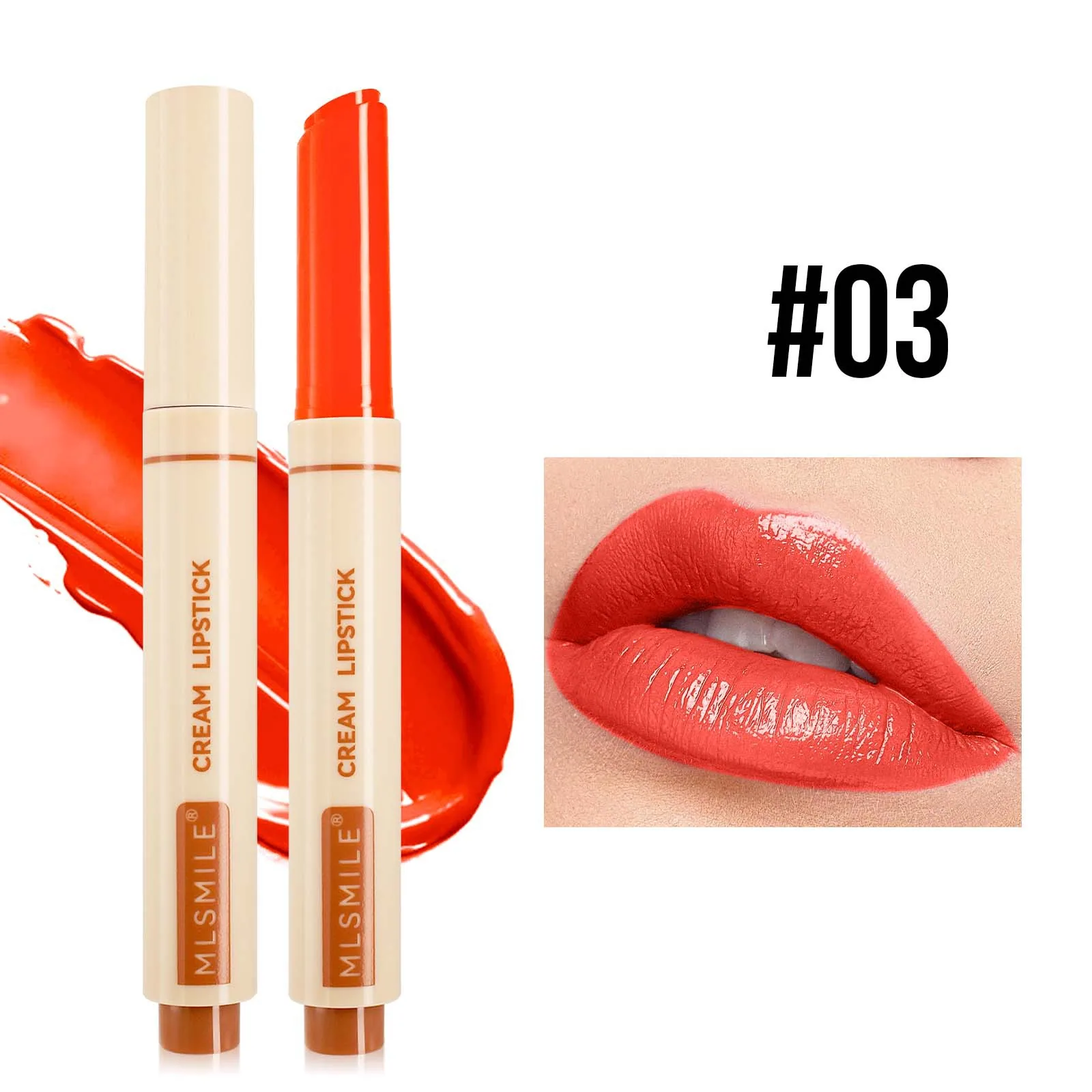 makeup 6 colors press lipstick pen solid lip honey jelly lip lightening lip lines moisturizing moisturizing lipstick wholesale 3