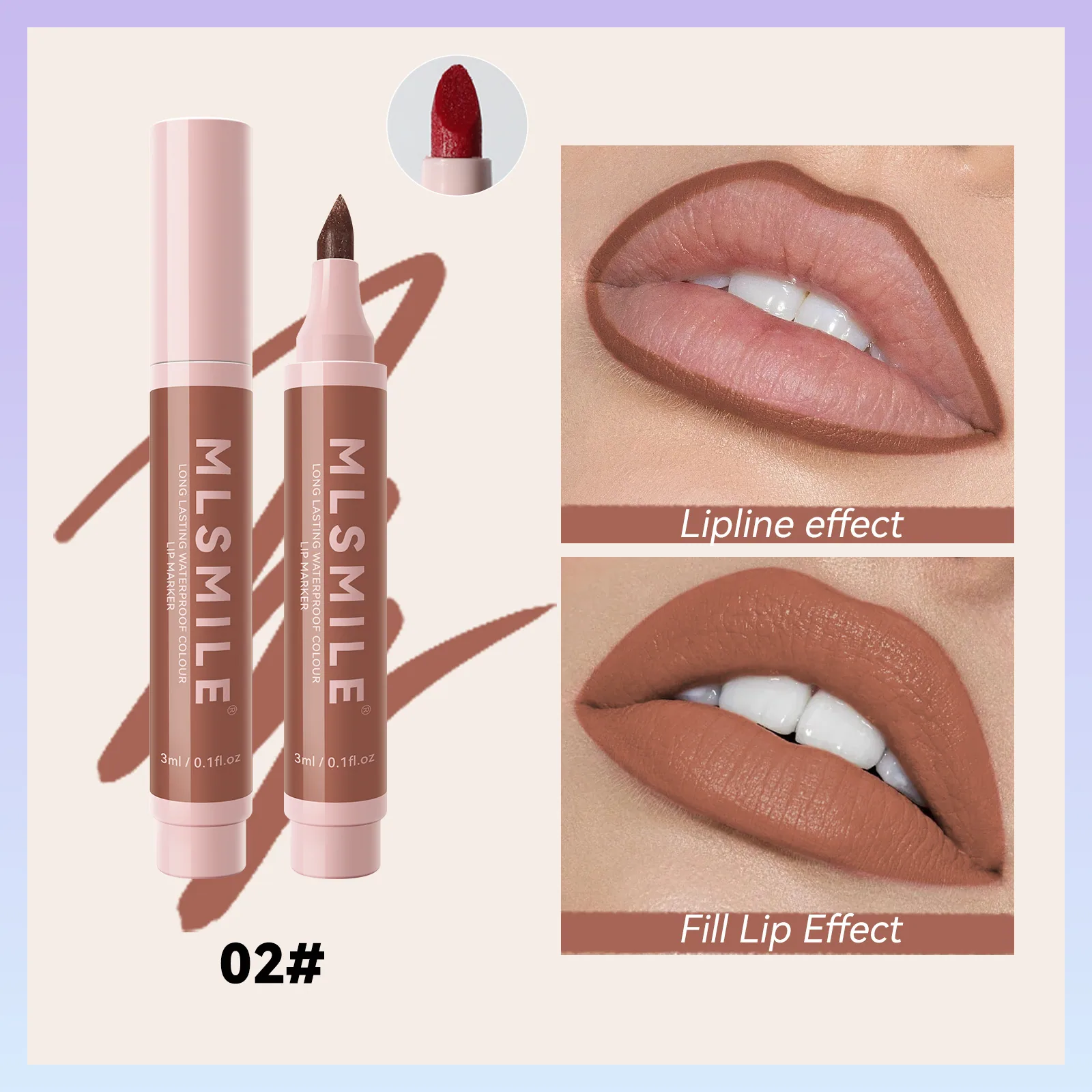 matte marker liquid lipstick non-stick lip gloss waterproof non-fading lip liner lip glaze 2