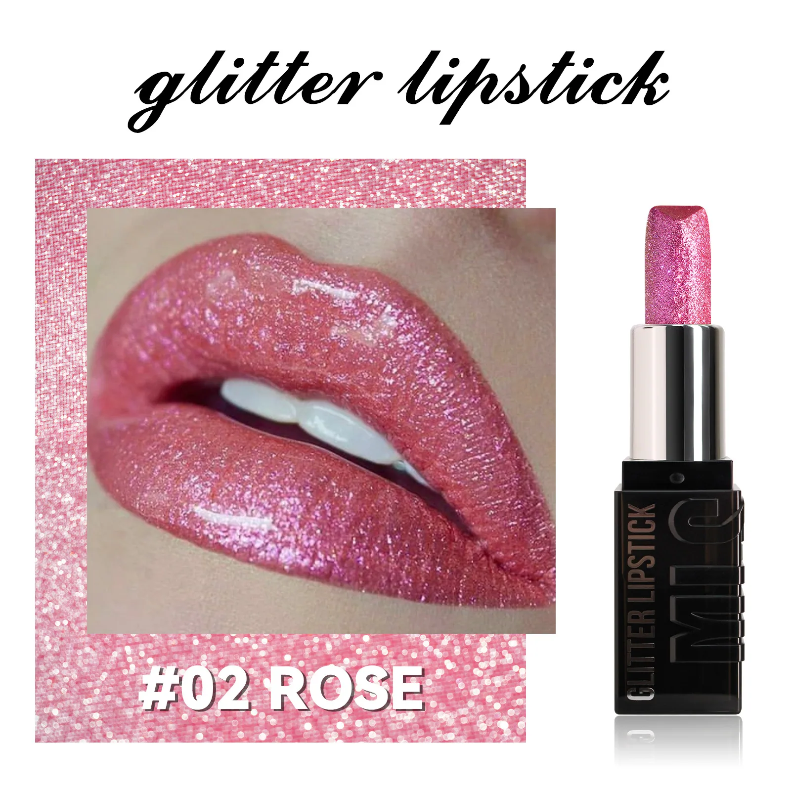 flash diamond lipstick, metal pearlescent, Amazon explosive non-stick cup, moisturizing lipstick, matte lipstick 2