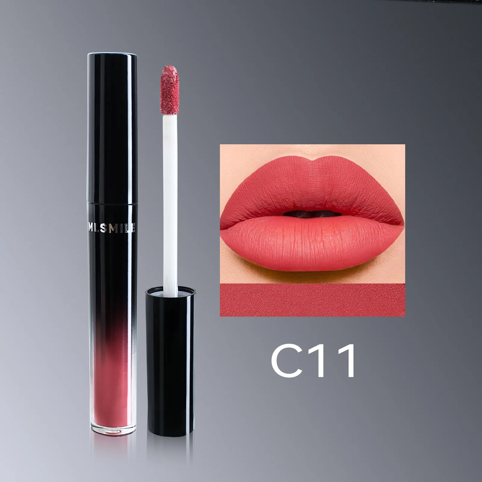 makeup 12 colors matte lipstick lip glaze long-lasting, non-stick cup, non-fading, transparent lip honey, pearlescent lip gloss 11