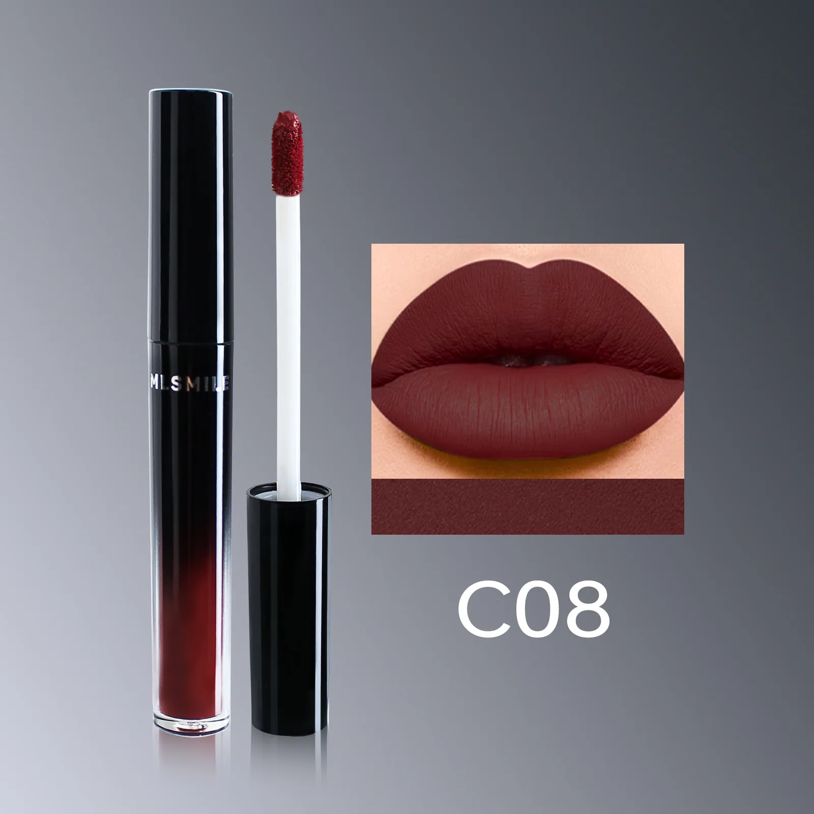 makeup 12 colors matte lipstick lip glaze long-lasting, non-stick cup, non-fading, transparent lip honey, pearlescent lip gloss 8