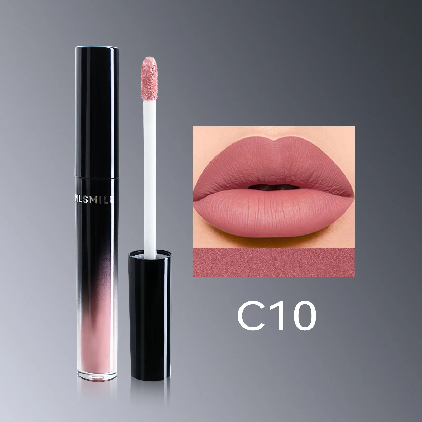 makeup 12 colors matte lipstick lip glaze long-lasting, non-stick cup, non-fading, transparent lip honey, pearlescent lip gloss 10