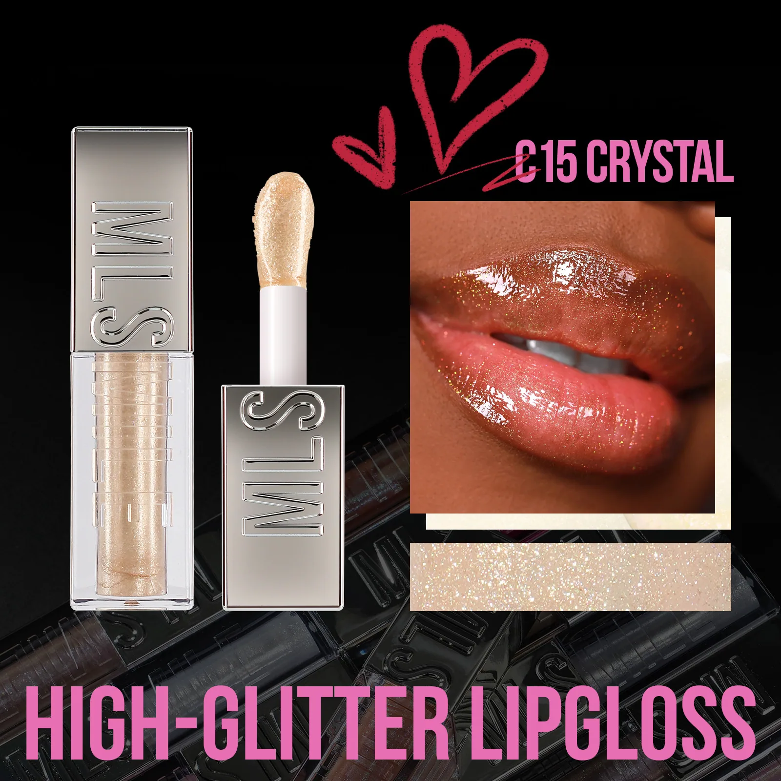 pearlescent lip gloss, streamer diamond lip gloss, makeup, layering, liquid lipstick, mirror water, lip gloss 5