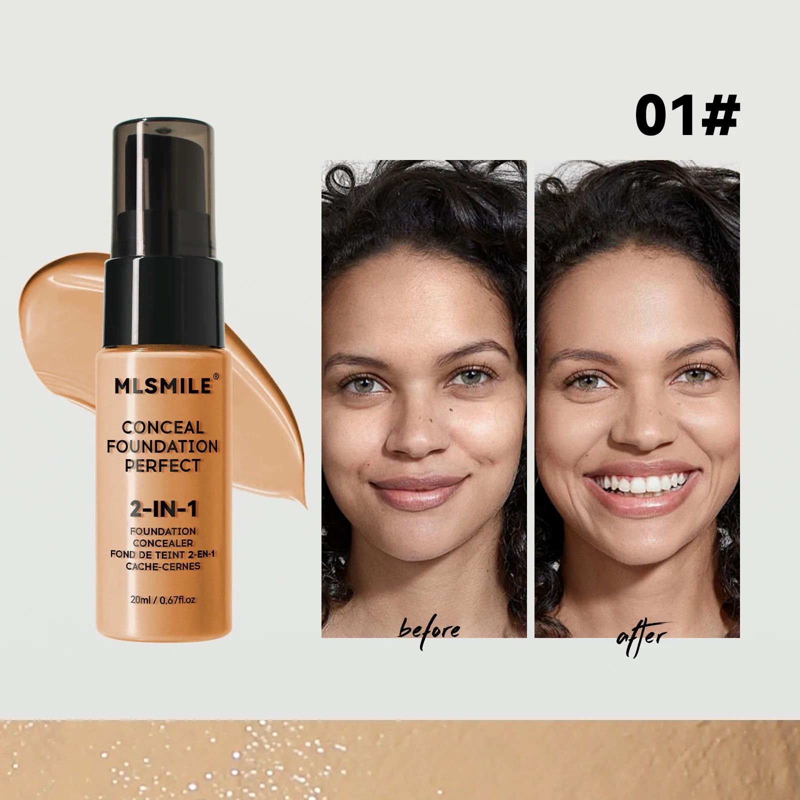 exclusive matte matte liquid flawless oil control pre-makeup concealer BB cream natural makeup holding liquid makeup