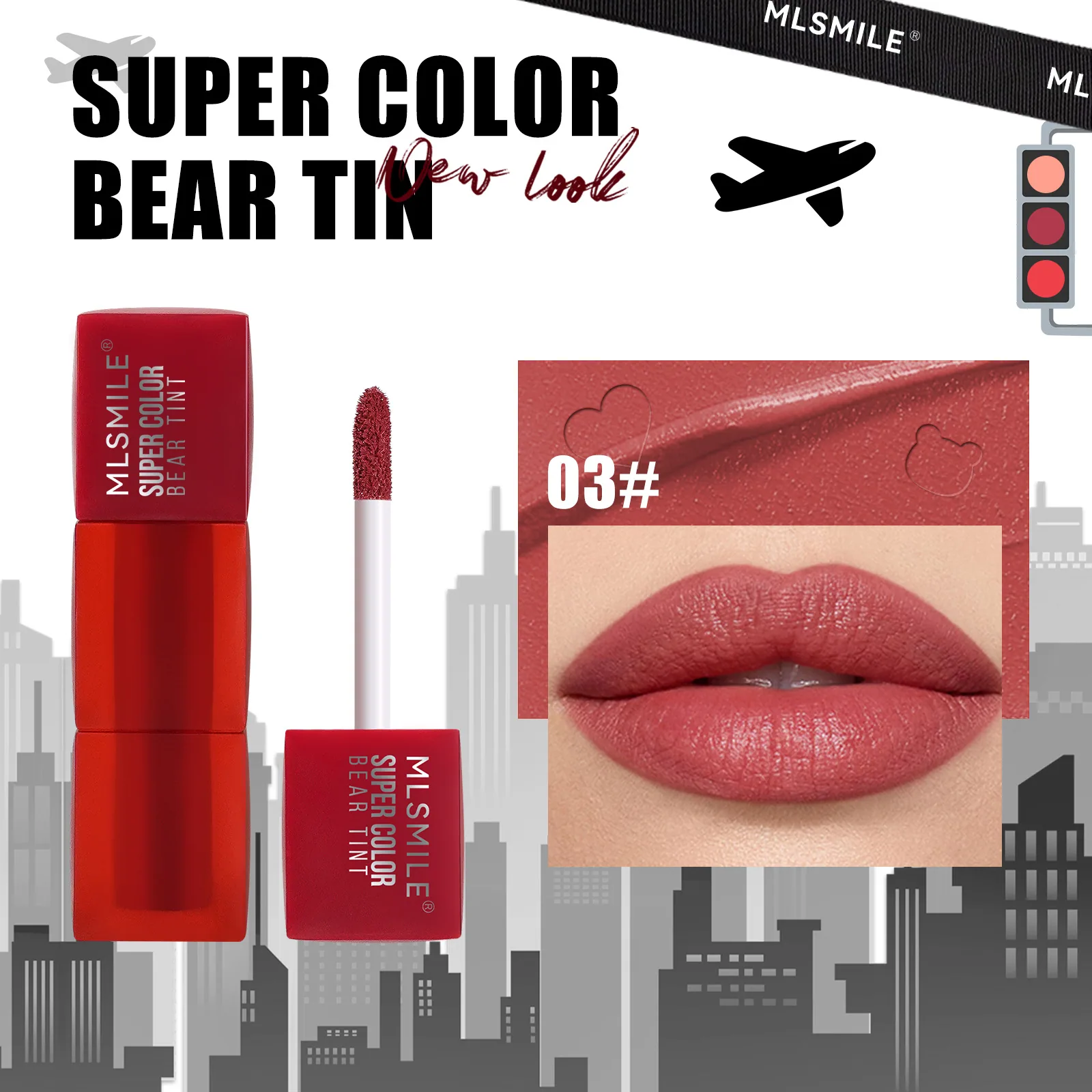 matte lipstick non-stick cup matte velvet lip gloss foreign trade makeup waterproof non-fading teddy lip glaz 3
