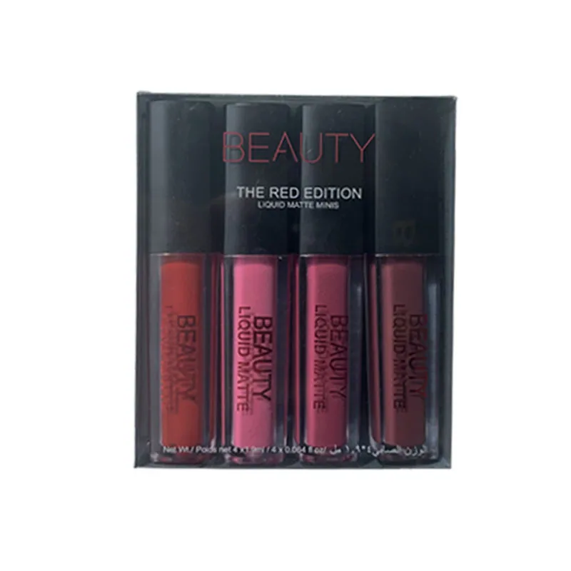 2025 Autumn and Winter New Moisturizing Non-stick Cup Lip Gloss Factory Spot Wholesale Set of 4 Small Trial Lip Gloss 5