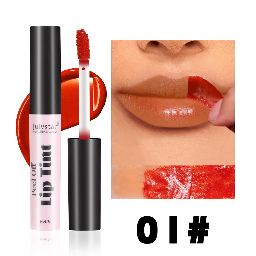 Foreign trade cross-border Julystar matte matte explosive tear-off lipstick long-lasting waterproof non-stick cup tear-off li