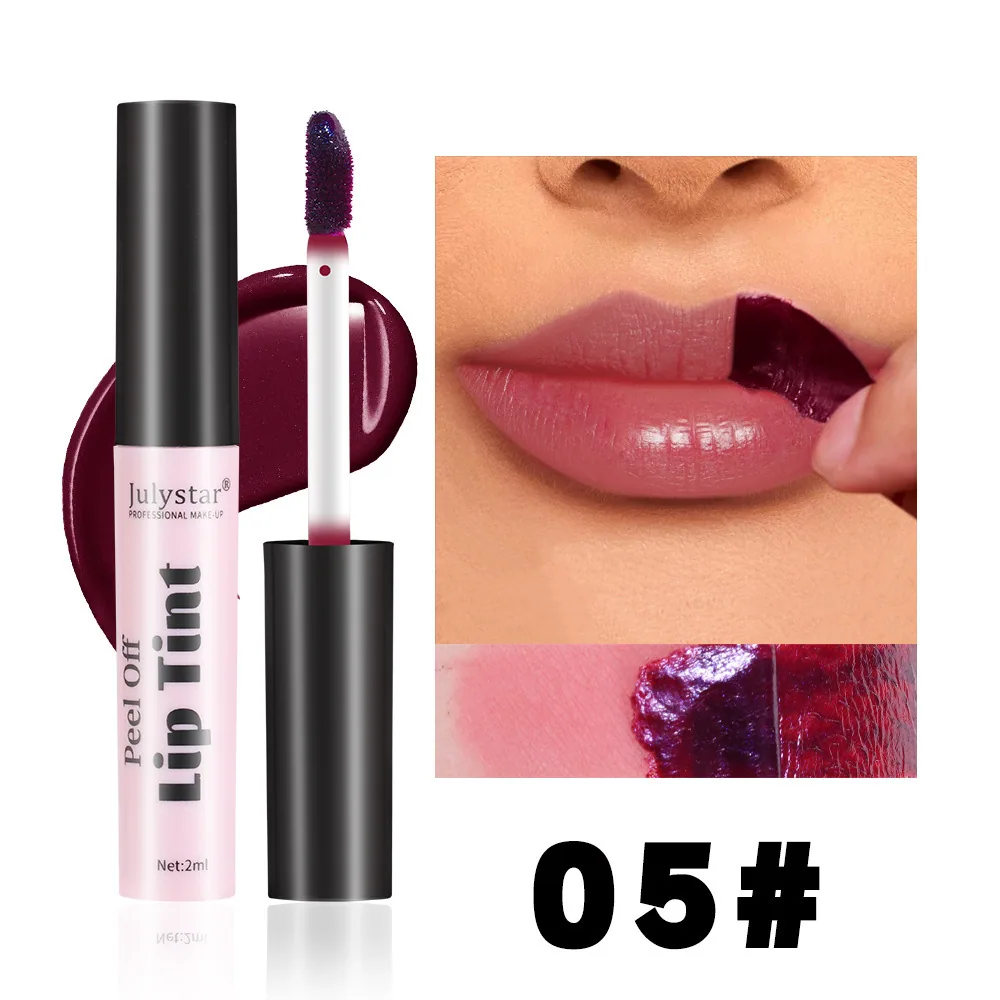 Foreign trade cross-border Julystar matte matte explosive tear-off lipstick long-lasting waterproof non-stick cup tear-off lipst 5