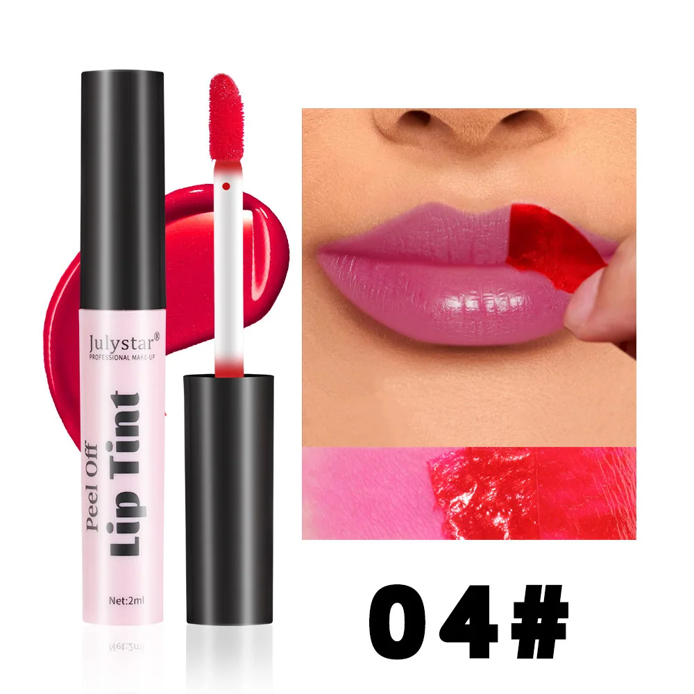 Foreign trade cross-border Julystar matte matte explosive tear-off lipstick long-lasting waterproof non-stick cup tear-off lipst 4
