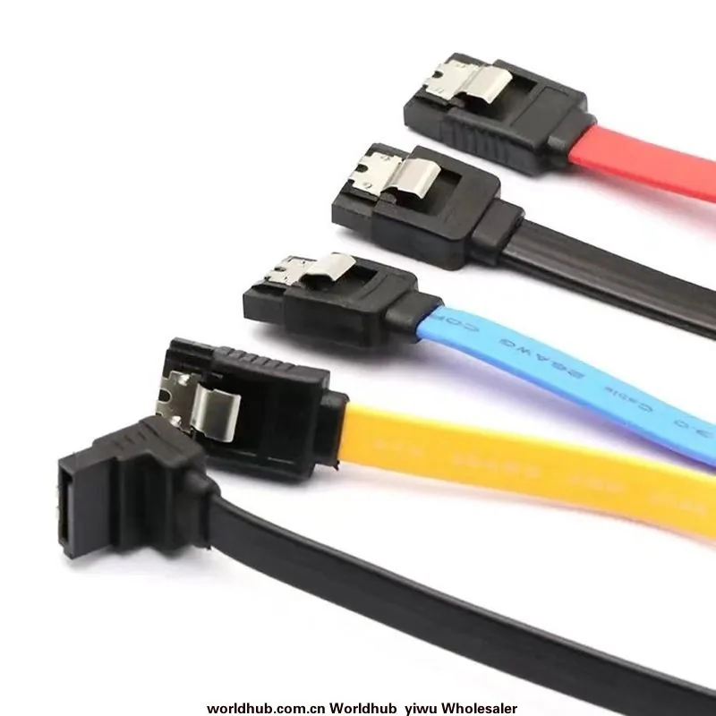 0.4m 8 core SATA cable serial port 7pin solid state drive data cable elbow with aluminum foil shrapnel 6GB/s manufacturer