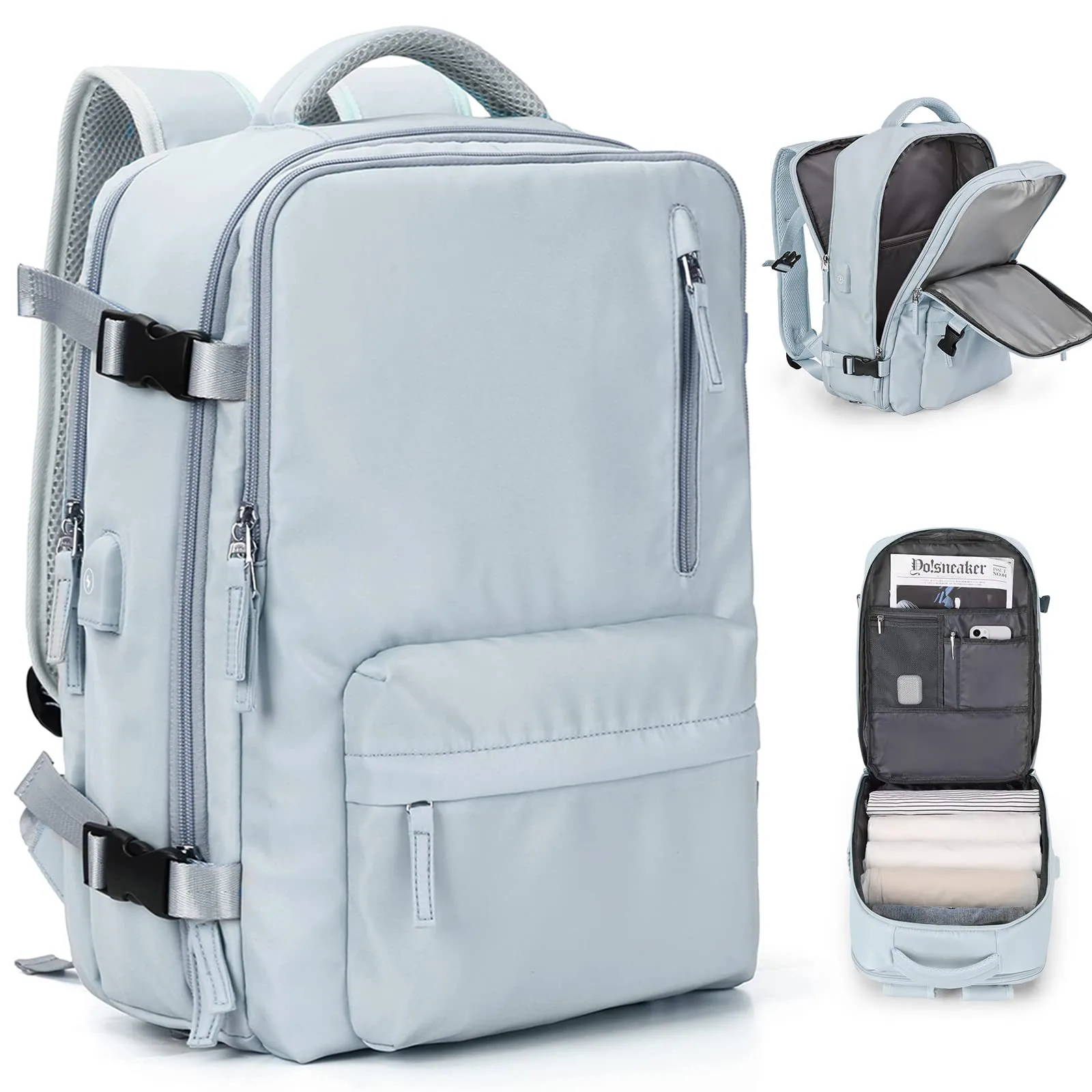 cross-border travel backpack women's large capacity multifunctional backpack male student school bag travel bag travel backpack womens large capacity multifunctional backpack male student school bag travel bag 11