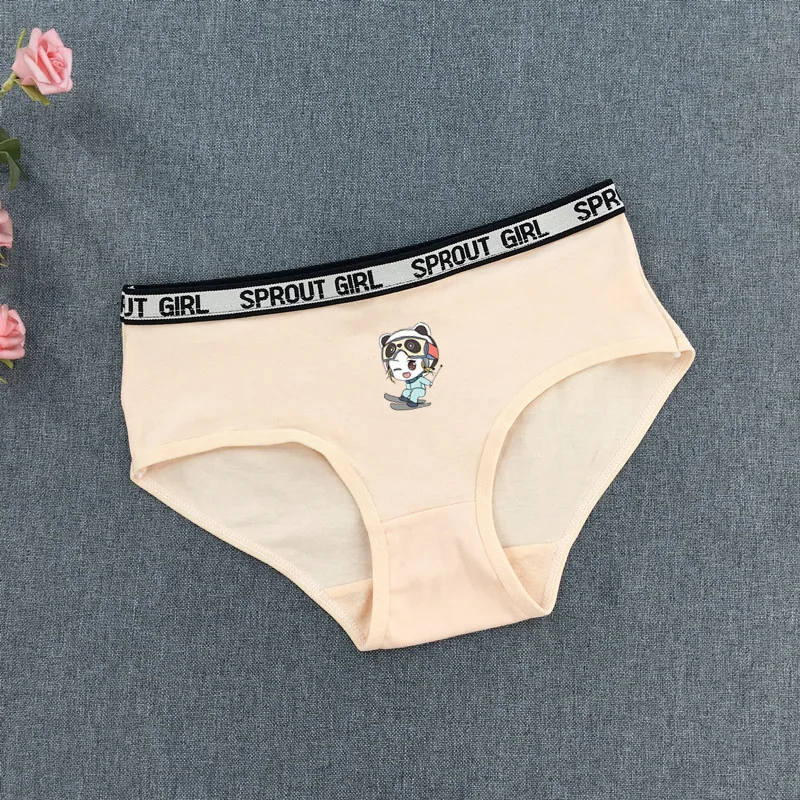 Fashion cartoon letter edge teenage development cotton student small boxer briefs two size medium and large children's briefs - Children Slippers 6