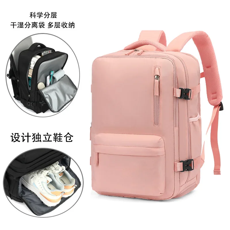 Unisex business backpack large capacity expandable boarding luggage bag travel computer backpack 10
