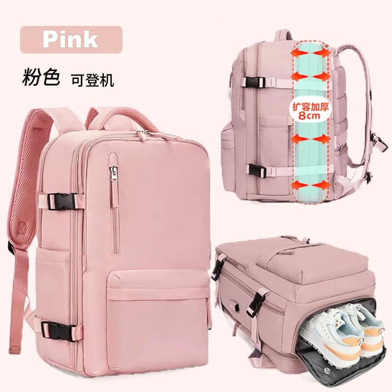 Unisex business backpack large capacity expandable boarding luggage bag travel computer backpack 3