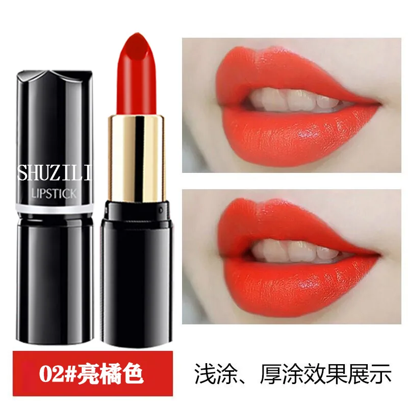 Shu Zili gincu tiub bulat melembapkan, mudah diwarnakan dan tidak mudah luntur kosmetik borong satu keping penghantaran jatuh 3