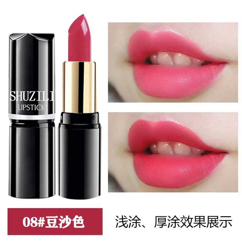 Shu Zili gincu tiub bulat melembapkan, mudah diwarnakan dan tidak mudah luntur kosmetik borong satu keping penghantaran jatuh 9
