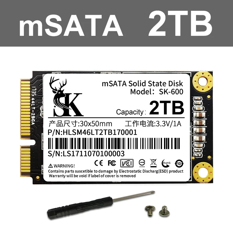 SK factory MSATA3.0 solid state 120G240G480G1T laptop hard drive ssd mini solid state