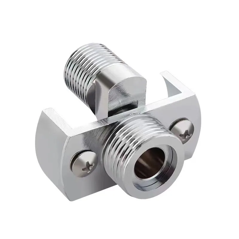 Universal variable diameter curved angle copper bent foot mixing valve faucet water outlet accessories corner correction head turn adjustment can be rotated - Bathroom Sinks 18