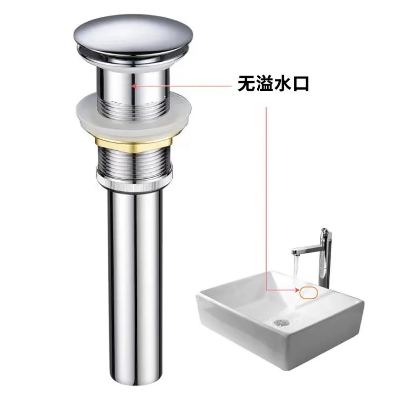 Direct selling stainless steel basin drainer drain pipe basin wash basin anti-odor leakage plug pool drainage accessories 11