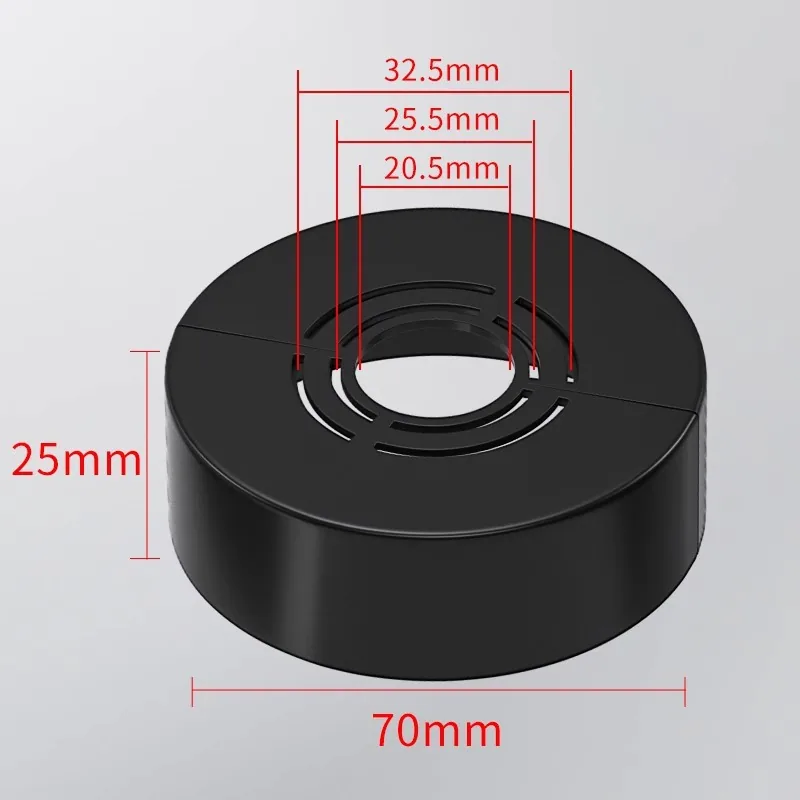Heightened and thickened split shower decorative cover faucet angle valve water heater heating pipe water pipe ugly cover self-adhesive - Bathroom Sinks 11