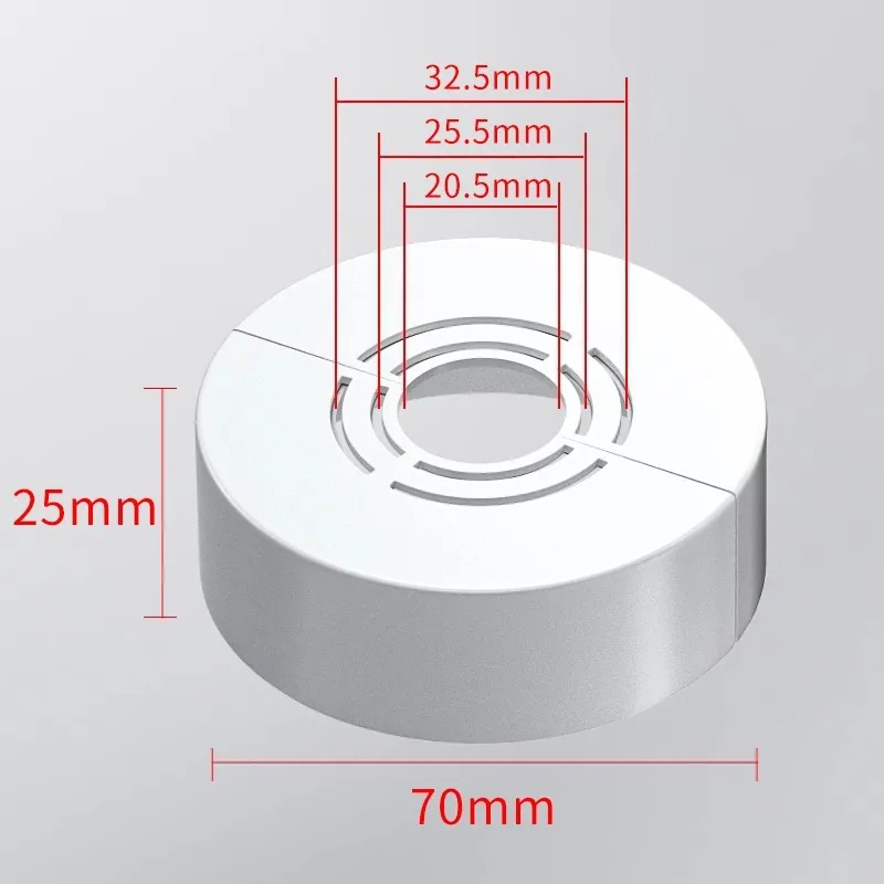 Heightened and thickened split shower decorative cover faucet angle valve water heater heating pipe water pipe ugly cover self-adhesive - Bathroom Sinks 7