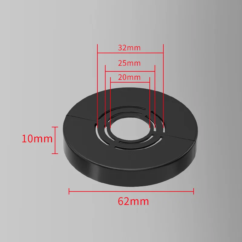Heightened and thickened split shower decorative cover faucet angle valve water heater heating pipe water pipe ugly cover self-adhesive - Bathroom Sinks 9