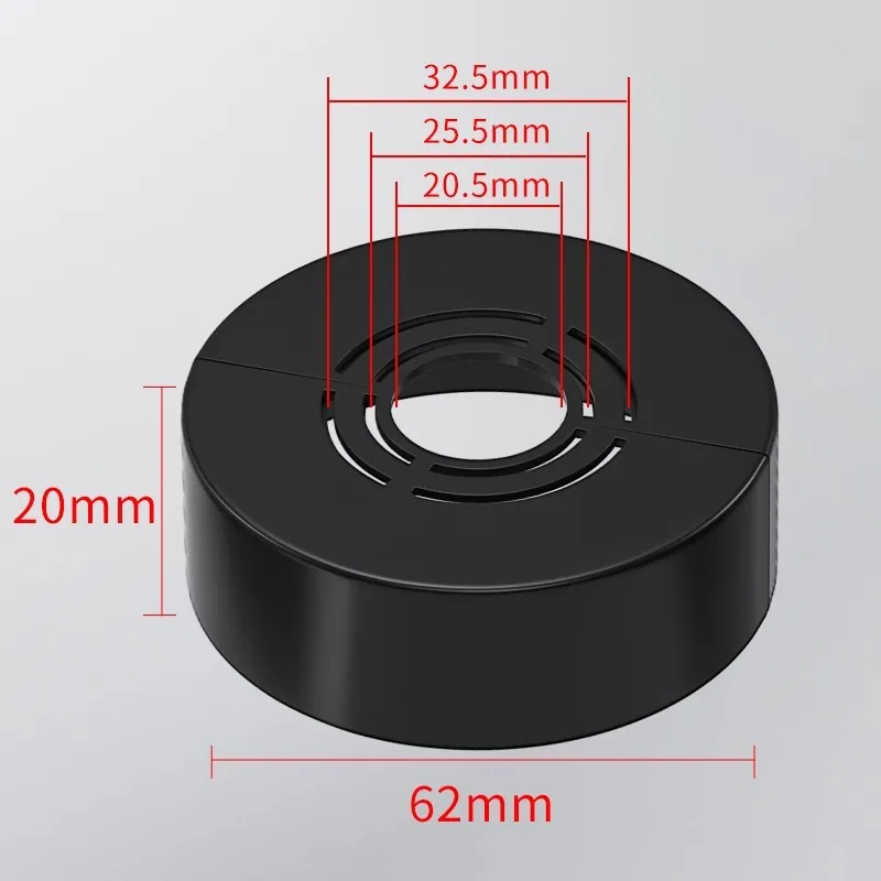 Heightened and thickened split shower decorative cover faucet angle valve water heater heating pipe water pipe ugly cover self-adhesive - Bathroom Sinks 10